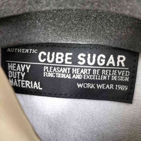 キューブシュガー CUBE SUGAR バックプリント ワッペン付 コーチジャケット レディース JPN:M